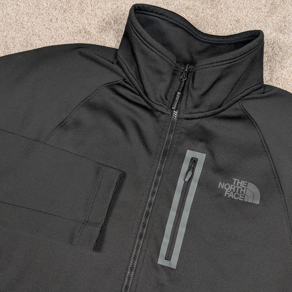 The North Face Canyonlands Pullover Mens‎ Small Black 1/2 Zip Performance Fleece